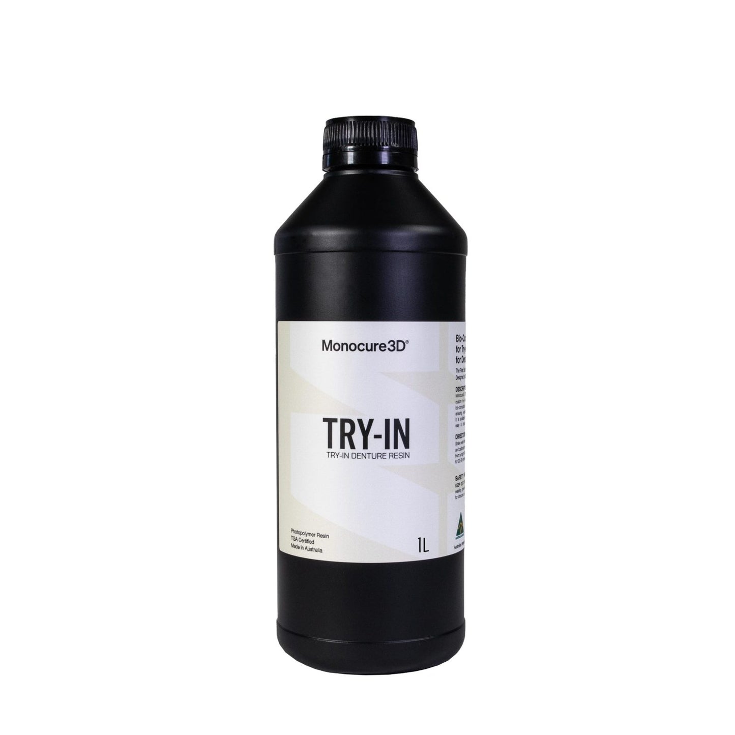 Monocure3D TRY-IN Biocompatible Dental Resin 1kg – high-precision dental resin for try-in models