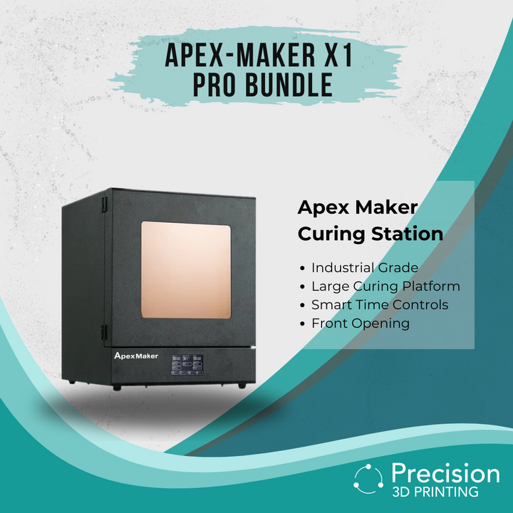 Apex Maker Curing Station included in the Pro Bundle - essential for curing 3D prints to achieve optimal strength and finish.