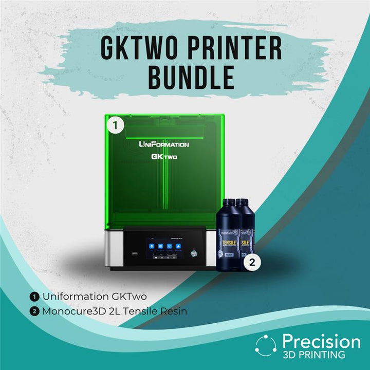 Uniformation GKTwo Starter 3D printer bundle with resin for sale in Australia.