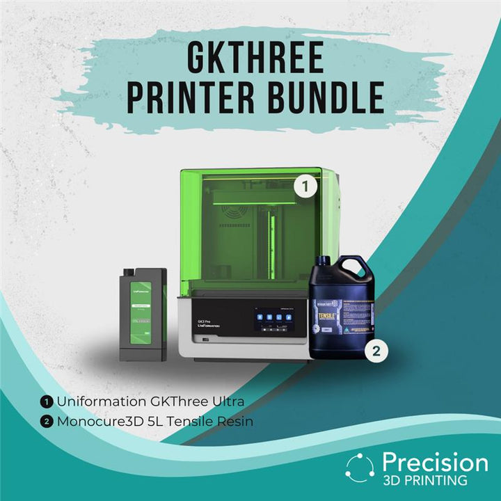 GKThree Ultra 3D printer bundle with resin, perfect for professionals in Sydney, Melbourne and Brisbane.