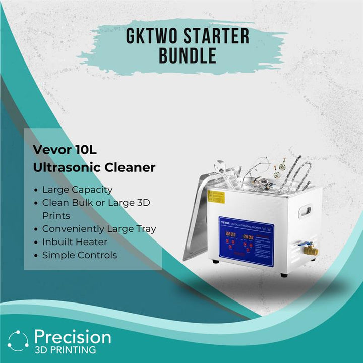 Vevor 10L ultrasonic cleaner for efficient 3D printing post-processing.